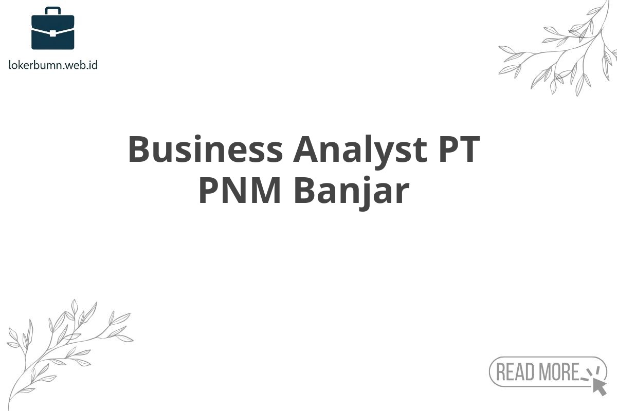 Business Analyst PT PNM Banjar