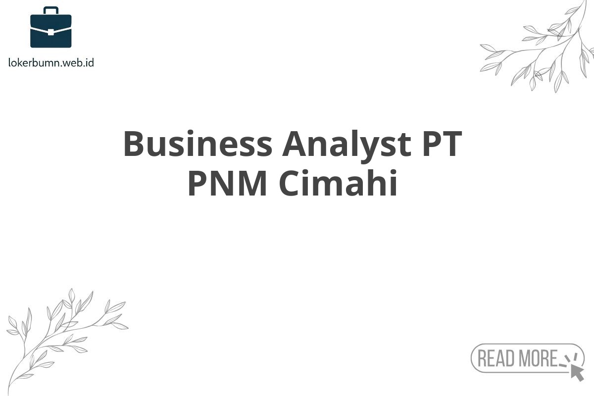 Business Analyst PT PNM Cimahi