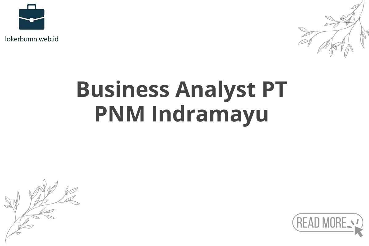 Business Analyst PT PNM Indramayu