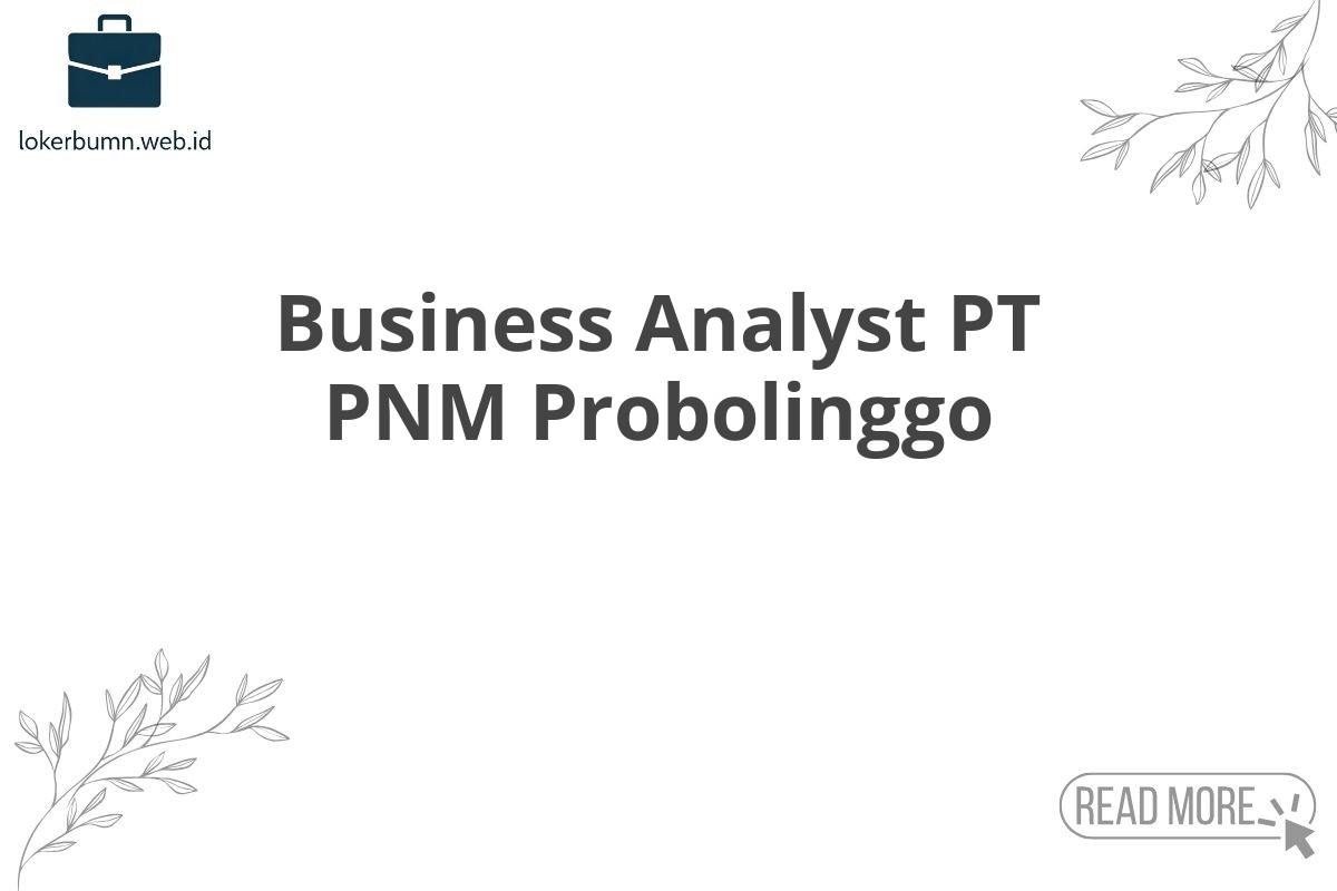 Business Analyst PT PNM Probolinggo