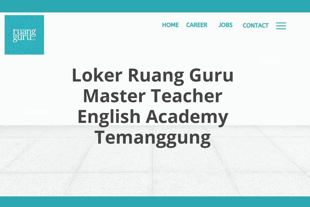 Loker Ruang Guru Master Teacher English Academy Temanggung