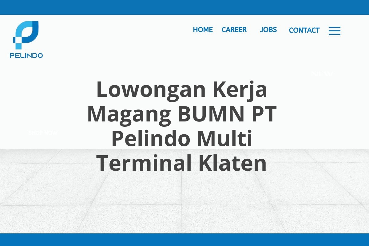 Lowongan Kerja Magang BUMN PT Pelindo Multi Terminal Klaten