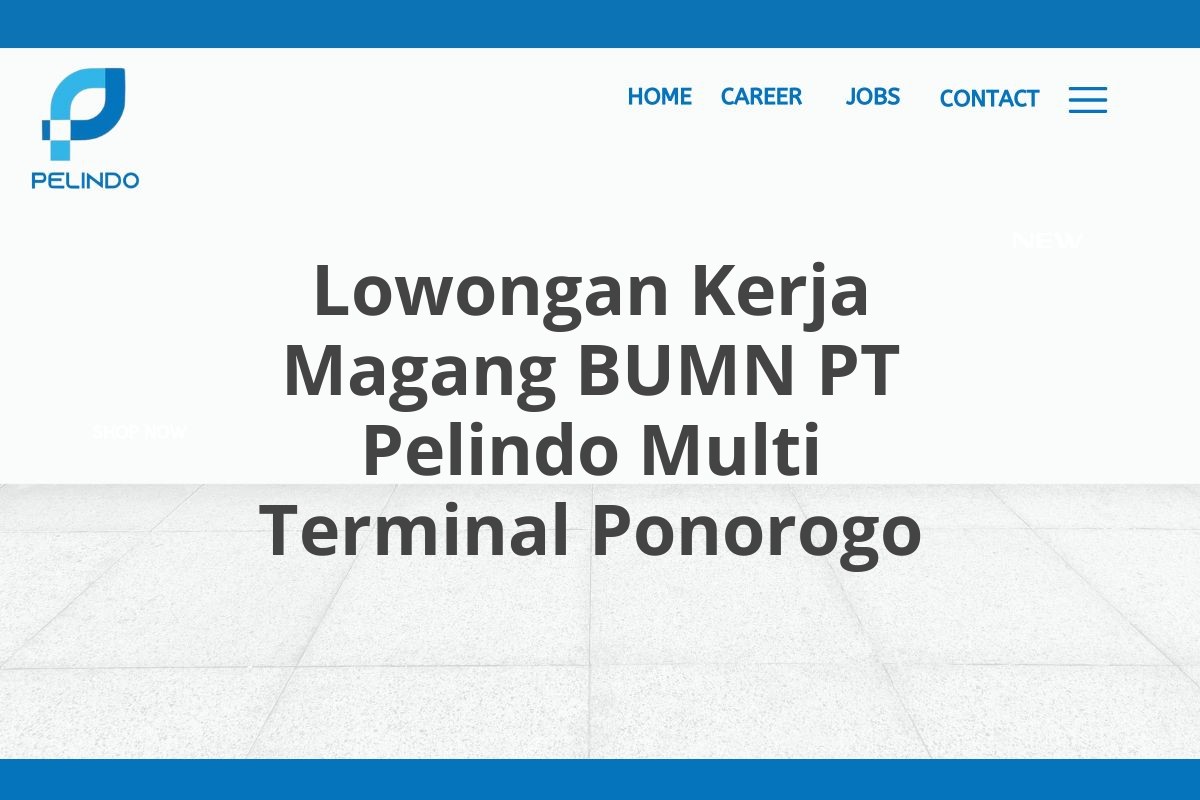 Lowongan Kerja Magang BUMN PT Pelindo Multi Terminal Ponorogo