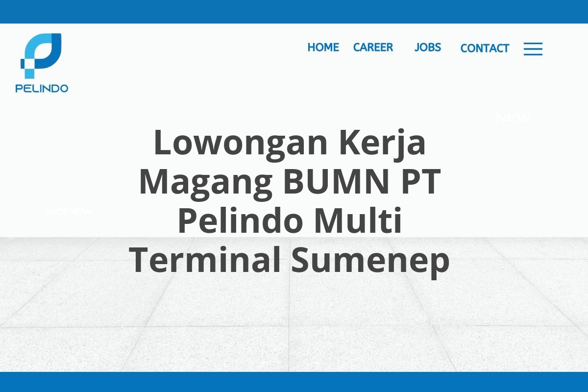 Lowongan Kerja Magang BUMN PT Pelindo Multi Terminal Sumenep